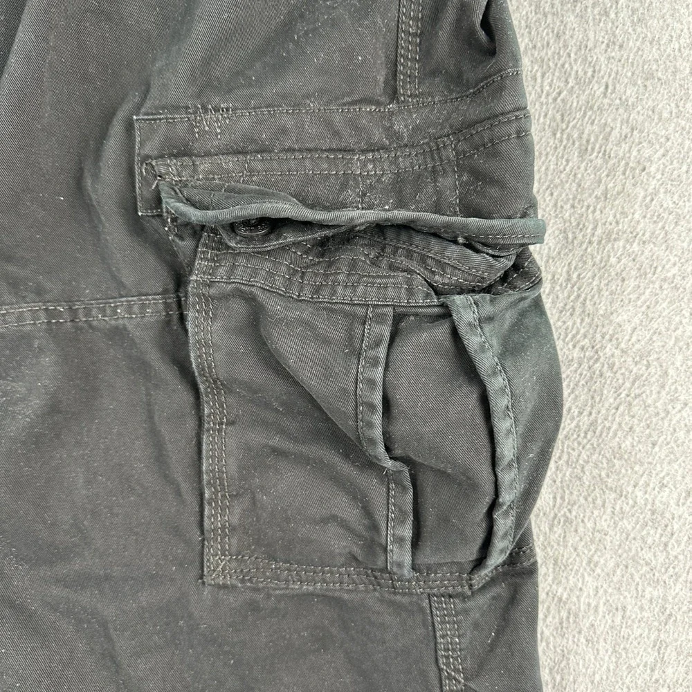 Jordan Craig Cargo Pants Men 42/34 Black 5656M.2 Cotton Utility Tactical Pockets